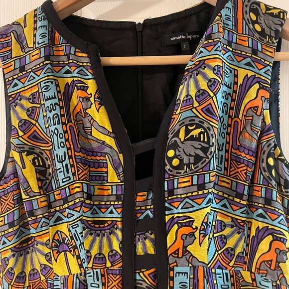 Silk & Linen Nanette Lapore dress size 2 - Picture 4 of 10